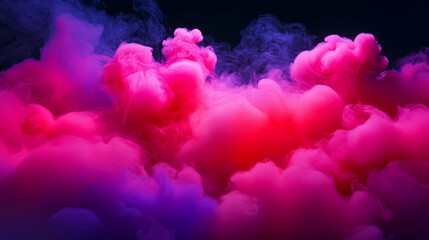 Fototapeta premium Vivid abstract smoke textures in vibrant pink and purple hues for creative background design