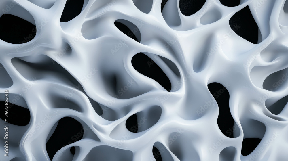Aufkleber abstract biomorphic pattern with organic texture design for creative backgrounds