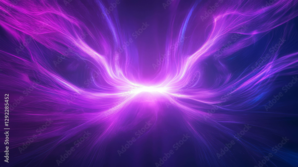 Aufkleber abstract flow of blessed light creating illuminated energy waves