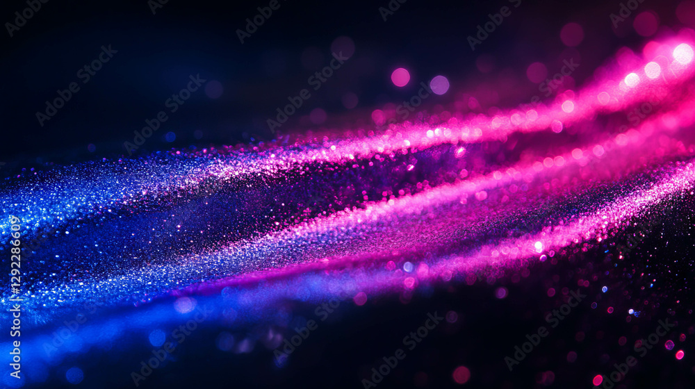 Poster vibrant abstract bokeh with textured light patterns for creative design