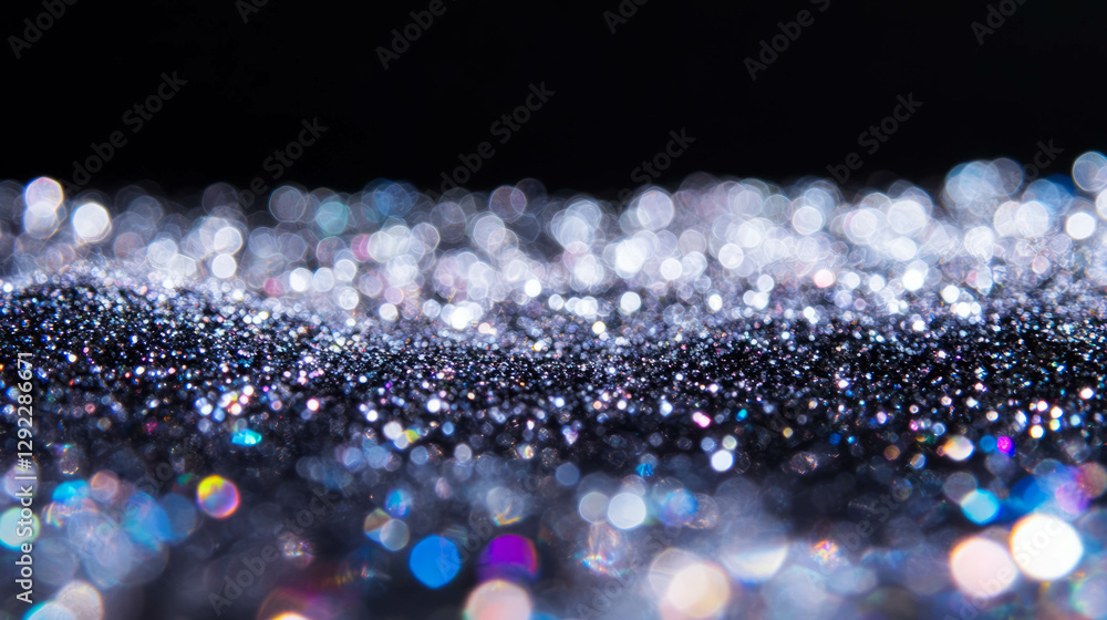 Poster magical bokeh background with illuminated sparkling light for festive design and decoration