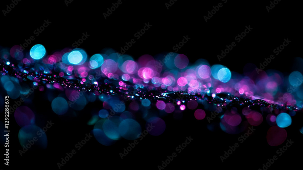 Aufkleber colorful bokeh abstract background illuminated by hidden light