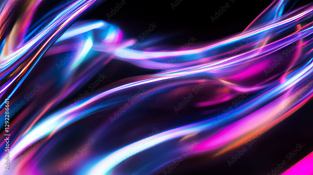 Poster abstract colorful bokeh background with vibrant light shapes