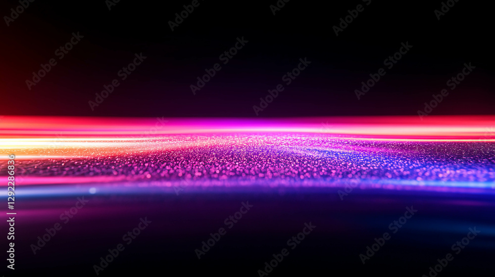 Poster vibrant bokeh spectrum background with dynamic light patterns