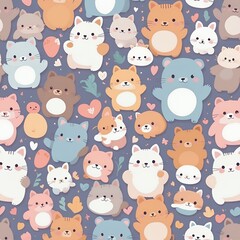 Obraz premium Cute Kawaii Character