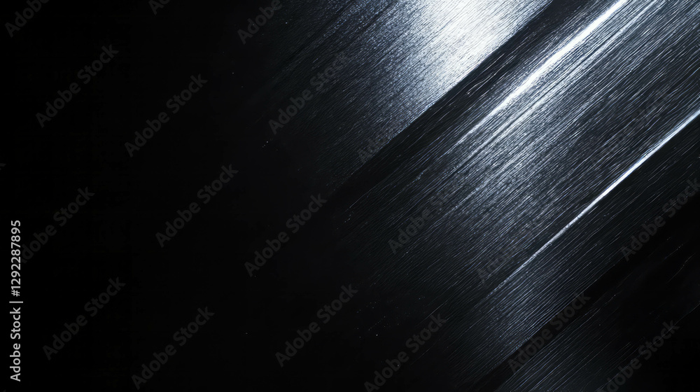 Poster abstract metallic design with brushed metal texture and subtle light pattern for modern aesthetics