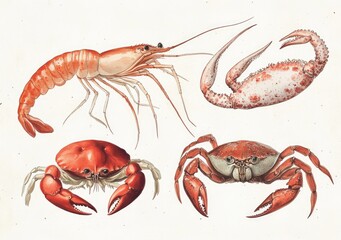 Crustaceans Illustration