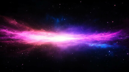 Fototapeta premium Celestial light reflection in cosmic space nebula for inspirational design