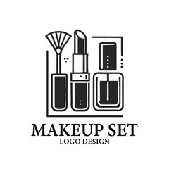 Makeup Set Vector Logo Design