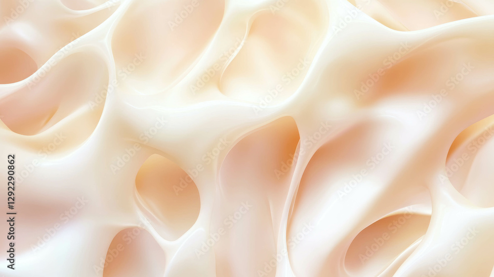 Aufkleber soft cream abstract shapes and delicate textures for elegant design and background