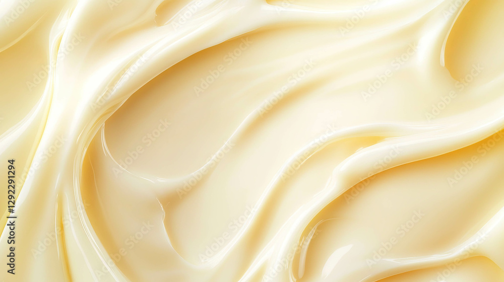 Poster smooth creamy texture background creating a sense of lightness for design and decor