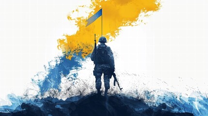 A person rebuilding a new life after war, finding strength and inner peace.