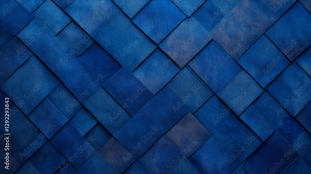 Poster abstract denim background with geometric diamond pattern for digital design