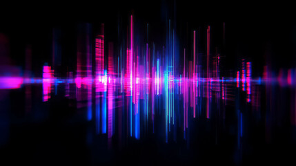 Vibrant digital glitch art with neon abstract texture for modern design