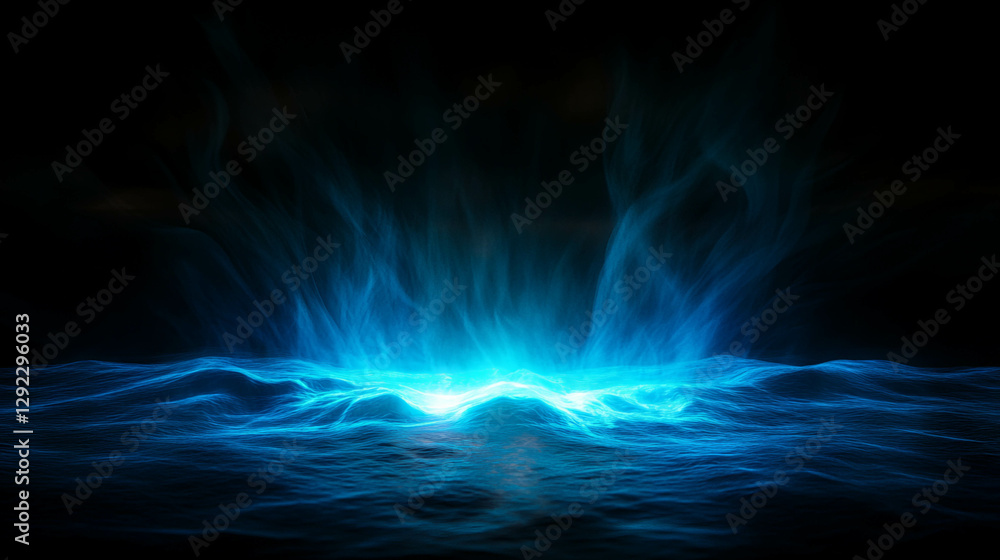 Poster ethereal glow of divine light emanating and creating a mystical aura