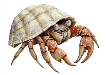 Hermit Crab Illustration