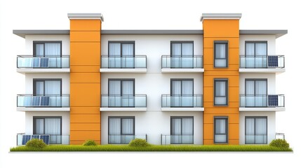 Obraz premium Modern Apartment Building Facade