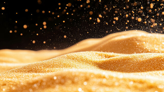 Captivating falling sand close up macro texture for nature design concepts