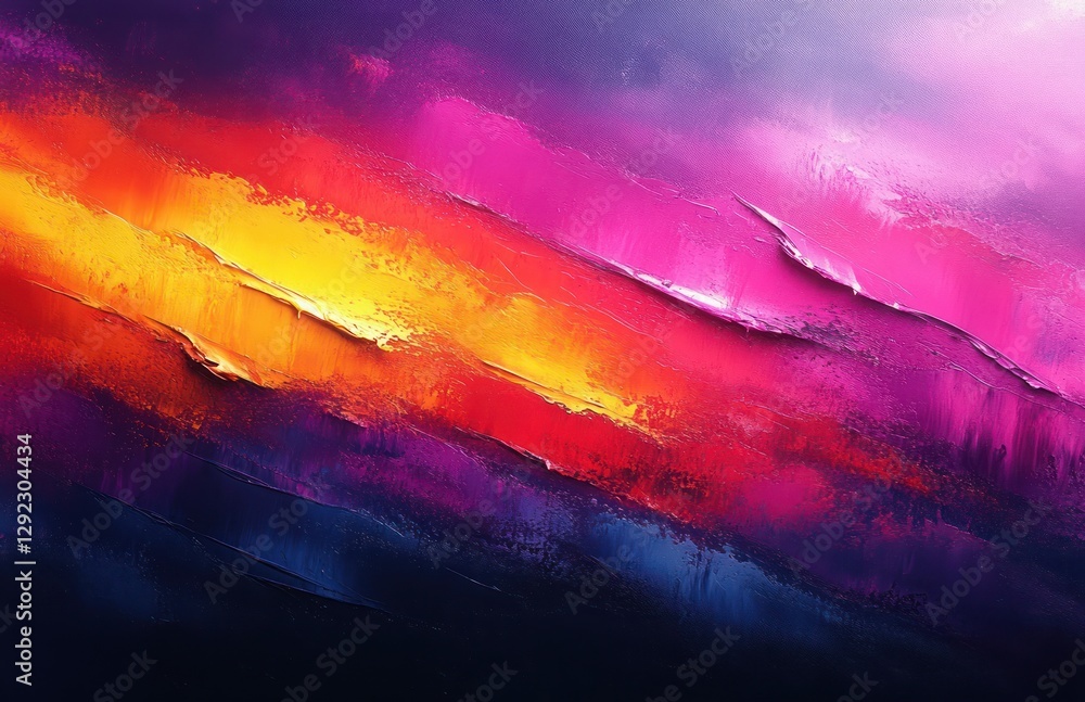 Poster vibrant abstract neon glitch background with distorted color chaos and soft backlight effect