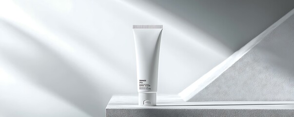 Mockup a tube for toothpaste, cream, gel, or cosmetic sample, isolated on a white background, perfect for product design and advertising
