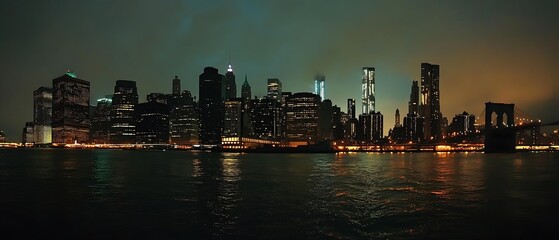 Fototapeta premium The skyline of New York City.