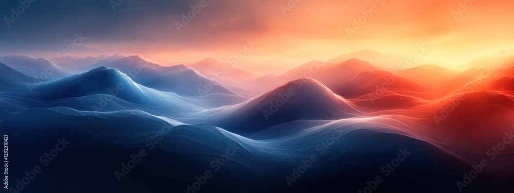 Poster abstract minimalistic white geometric design with soft gradients and diagonal lines for calming atmo