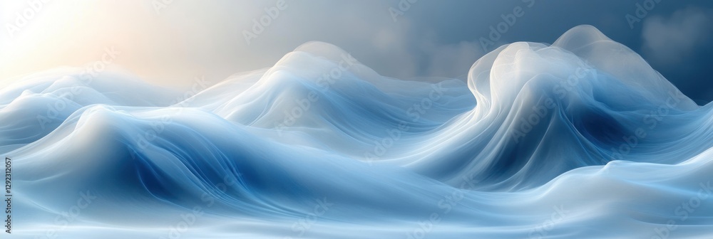 Poster abstract white gray wavy background for business presentation minimalist elegant design with smooth 