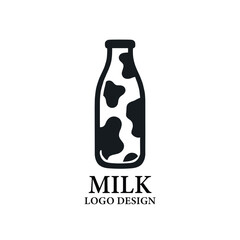 Milk Vector Logo Design