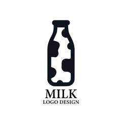 Milk Vector Logo Design