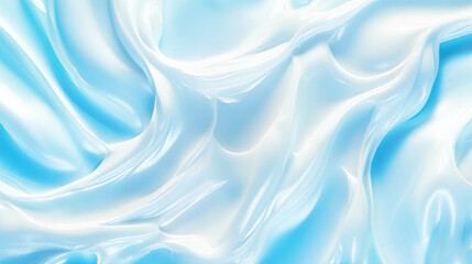 Obraz premium Abstract foam texture with blue and white swirls for creative design projects