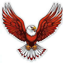 Obraz premium Soaring Eagle, Graphic Design