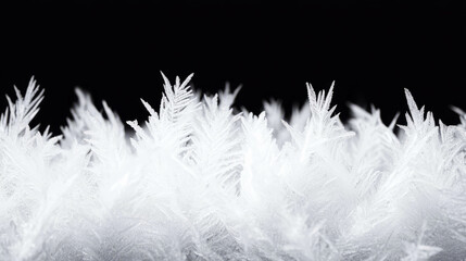 Fototapeta premium Frost covered spiderweb with icy textured details for winter themes and seasonal designs