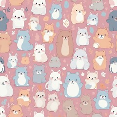 Obraz premium Cute Kawaii Character