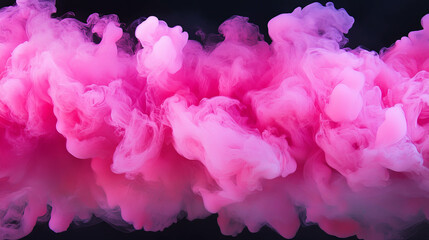 Fototapeta premium Abstract fuchsia smoke shapes on a dark background for creative design