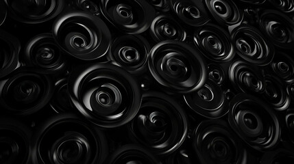 Abstract geometric pattern with black fractal design for modern backgrounds