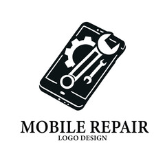 Mobile Repair Vector Logo Design