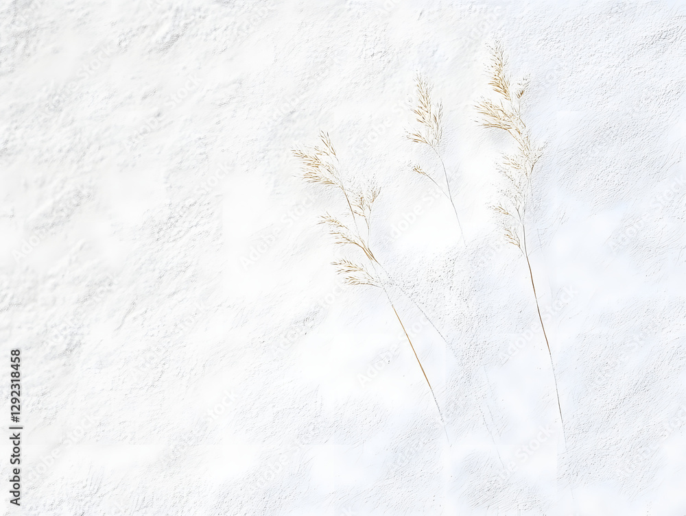 Poster subtle white textured background with minimalistic details and soft abstract patterns