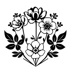 Stylized Floral Bouquet.