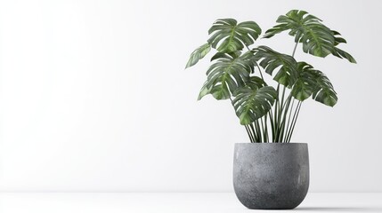 Obraz premium Minimalist Monstera Plant Interior Design