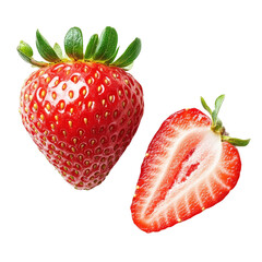 strawberry on white background