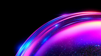 Vibrant gradient background with holographic elements for creative design