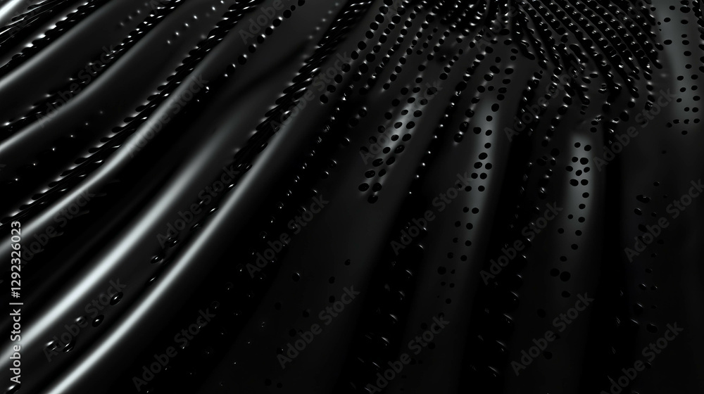 Poster abstract fluid black mesh with smooth textured gradient for modern design