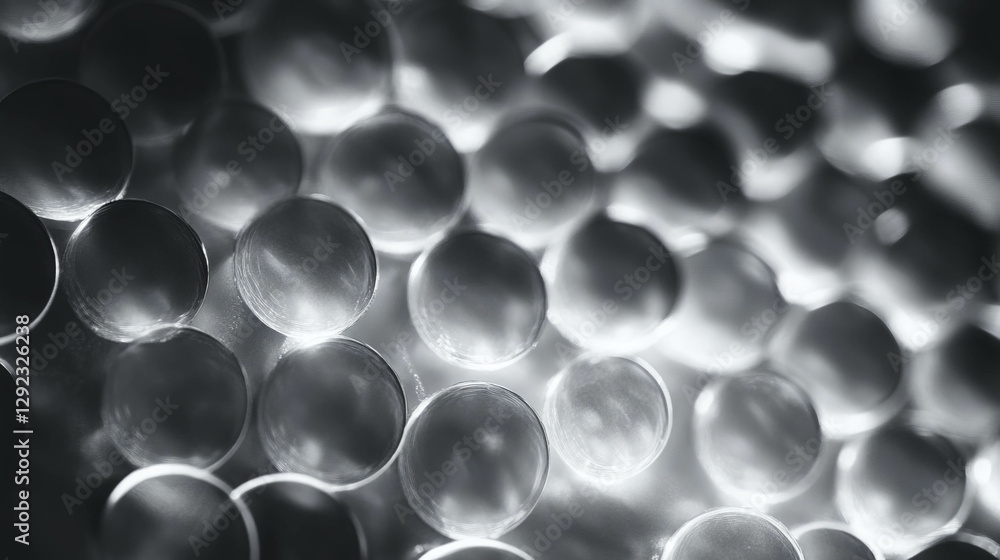 Poster grayscale gradient with textured bokeh pattern for artistic design projects