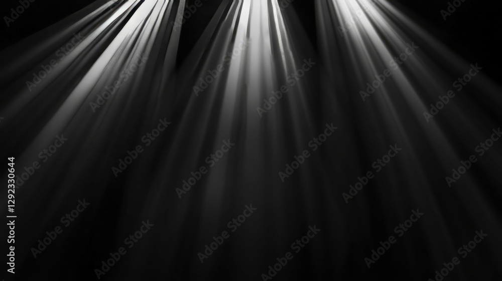 Aufkleber abstract background with hidden light source creating soft diffuse rays and shadows