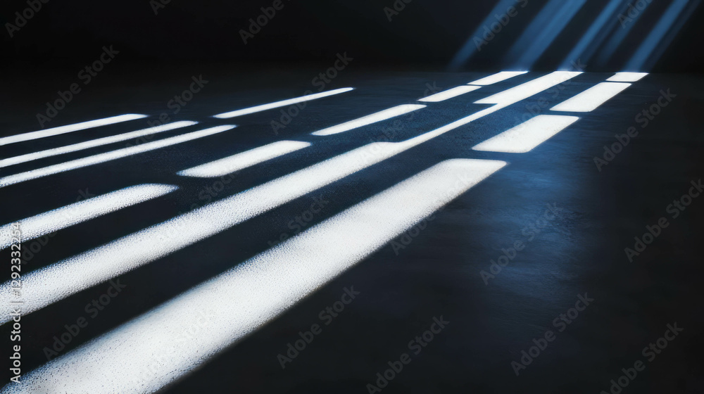 Aufkleber abstract light and shadow pattern on dark surface for modern design