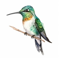 Fototapeta premium Professional Perched White Watercolor Insights for Modern Applications