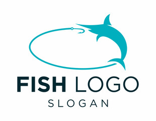 Logo design about Fish on a white background. created using the CorelDraw application.