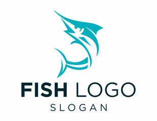 Logo design about Fish on a white background. created using the CorelDraw application.