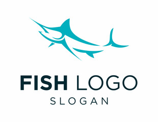 Logo design about Fish on a white background. created using the CorelDraw application.
