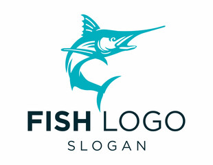 Logo design about Fish on a white background. created using the CorelDraw application.